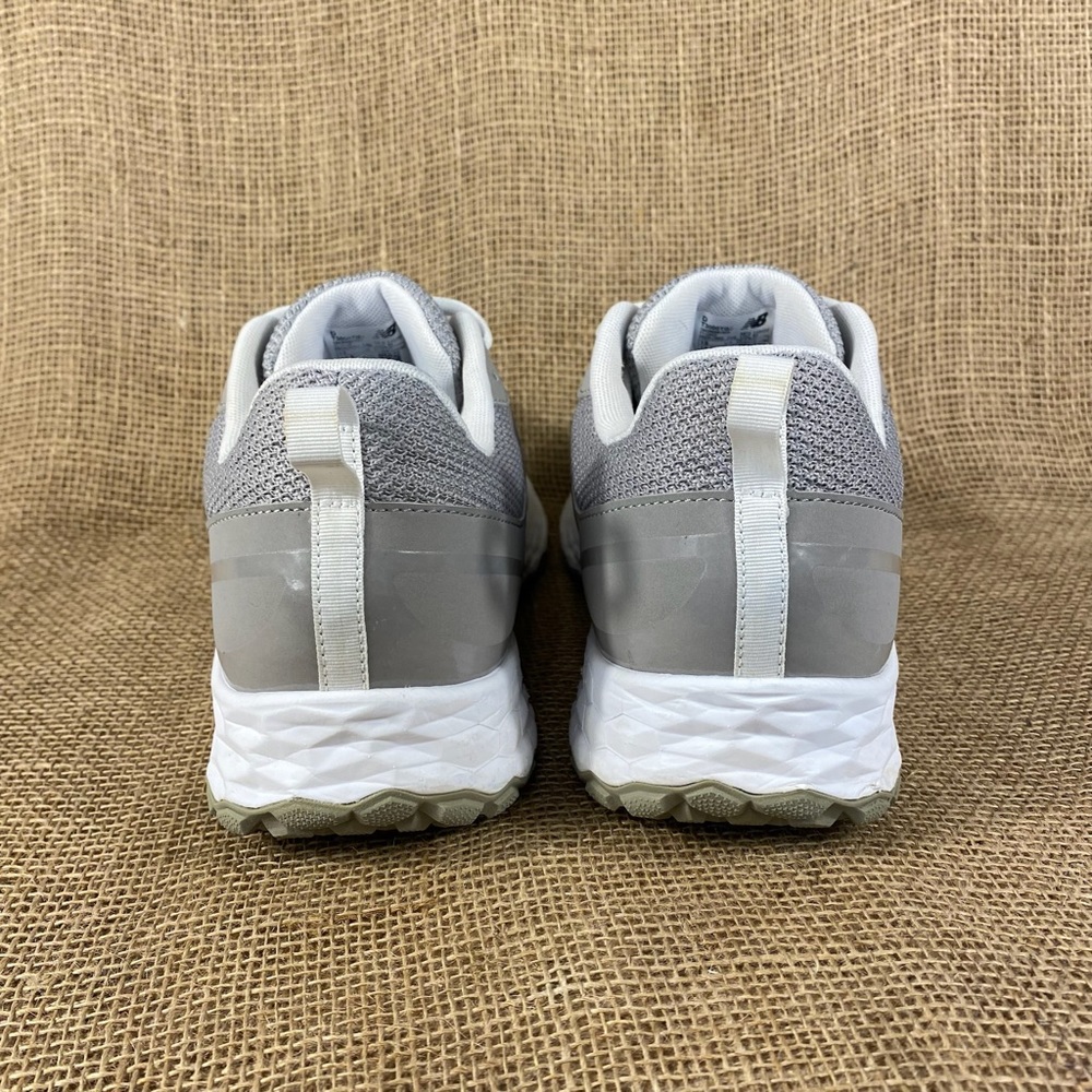 🛑SOLD🛑  new balance turf trainer baseball shoes running gray white size 13 D - Picture 9 of 10